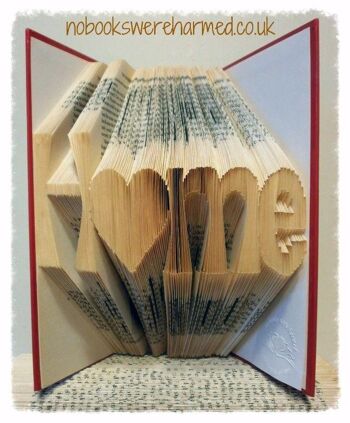 "Hme" Home with love heart 'o' : : Nouvelle maison, cadeau émouvant, art du livre : : La maison est l'endroit où le cœur est l'art du livre ♥ 3