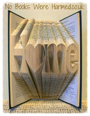 "Hme" Home with love heart 'o' : : Nouvelle maison, cadeau émouvant, art du livre : : La maison est l'endroit où le cœur est l'art du livre ♥ 4