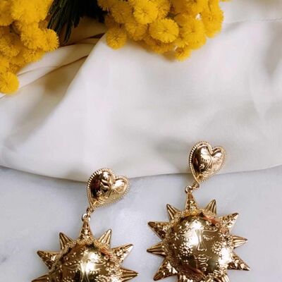 Pendientes de acero inoxidable - Sunny