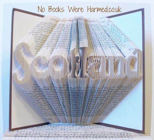 "Scotland" folded in an art deco style