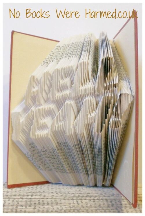 "HELL YEAH!" : : Hand Folded Book Art