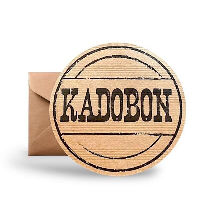 Buono regalo Kraft - Rotondo - 25 Pezzi
