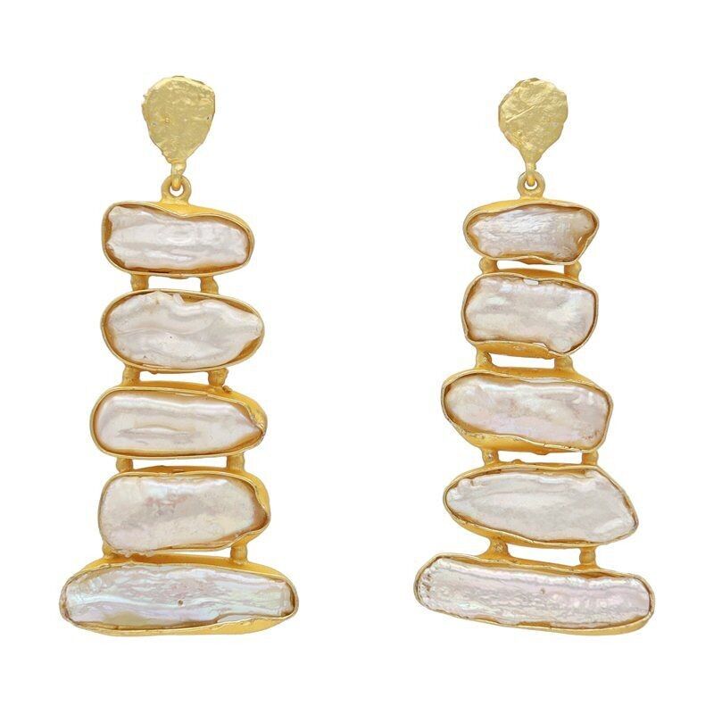 Orecchini catenaria di perle