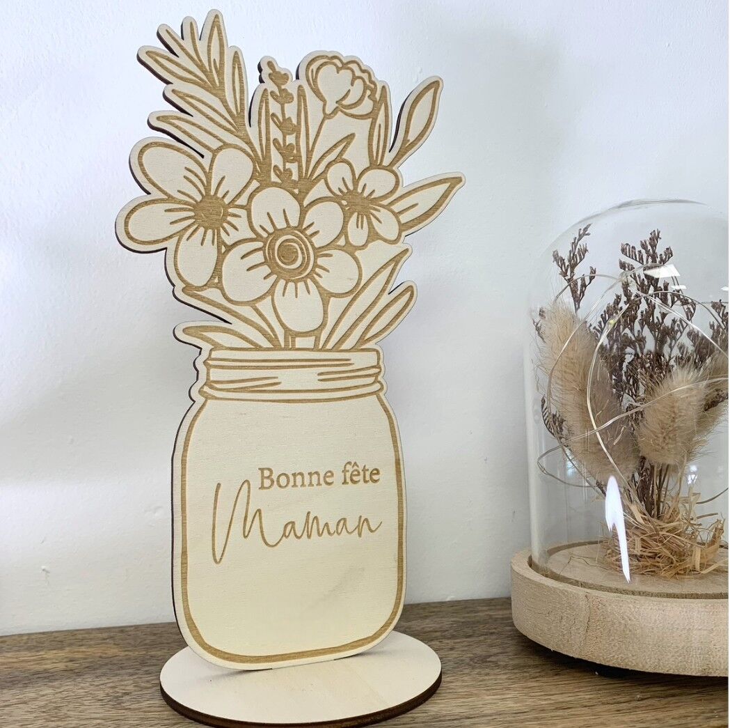 Holzblumen „Alles Gute zum Muttertag“