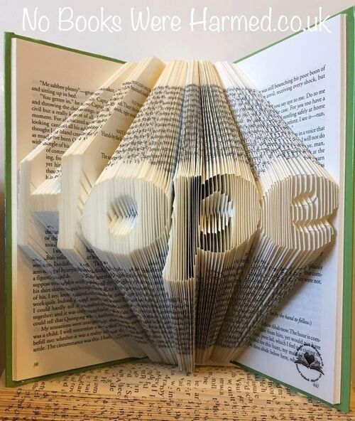 "Hope" : : Hand folded book art