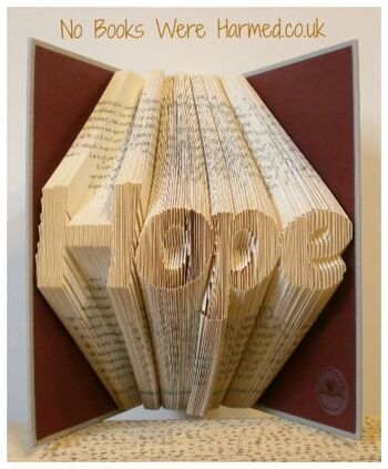 "Hope" : : Livre d'art plié à la main 2