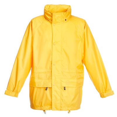 Giacca antipioggia Challenge of Rain per uomo e donna - 100% impermeabile e traspirante - gialla