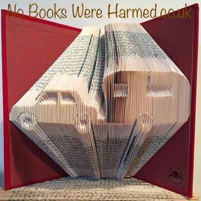 Car & Caravan Hand folded book art