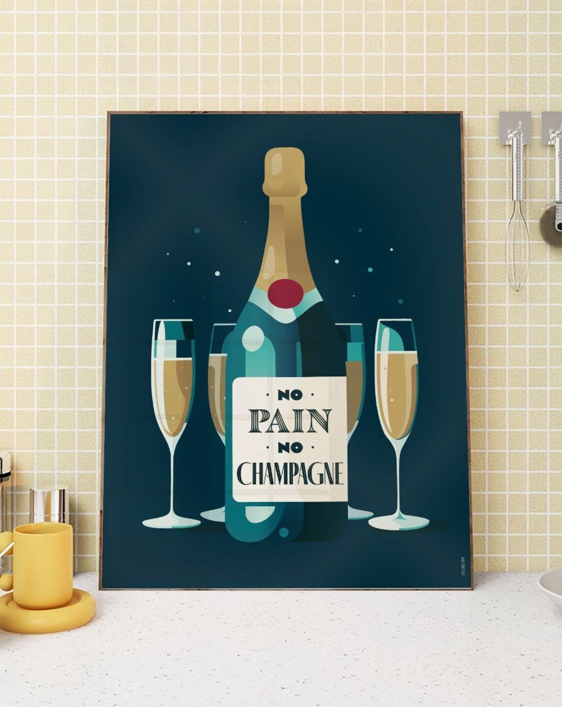 Niente pane, niente champagne | Manifesto grafico