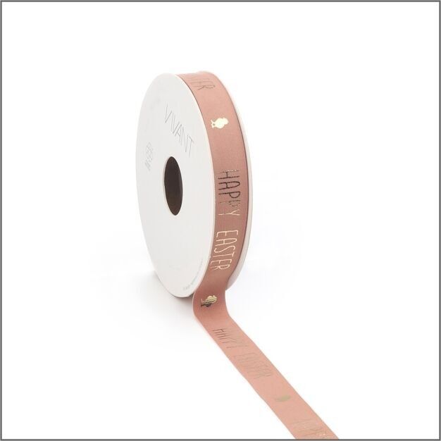 Nastro in velluto - Pasqua - Velluto - rosa 15 mm x 5 m