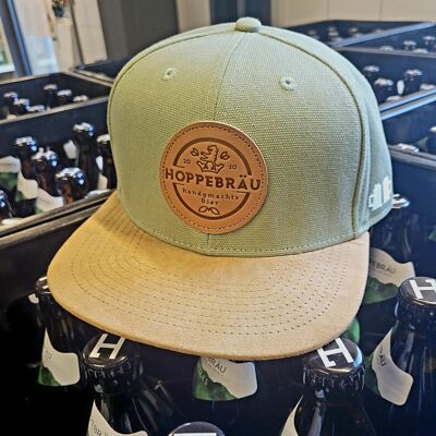 HOPPEBRÄU casquette snapback vert menthe/marron timberland