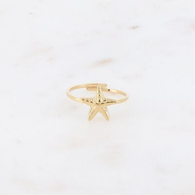 Anillo - estrella de mar grande 12mm