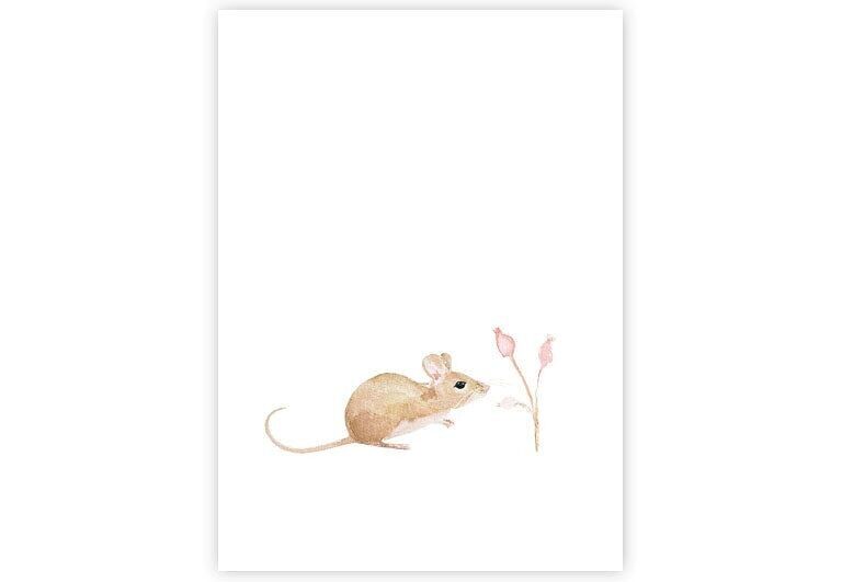 Mouse | Postcard | Watercolor