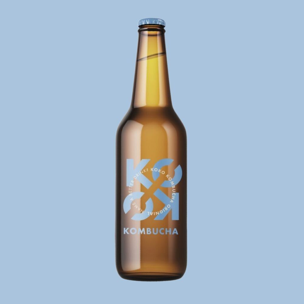 KOKO Kombucha - Original (Grüner Tee / Schwarzer Tee - Alkoholfrei - Bio - Französisch - Glutenfrei - Zuckerarm)
