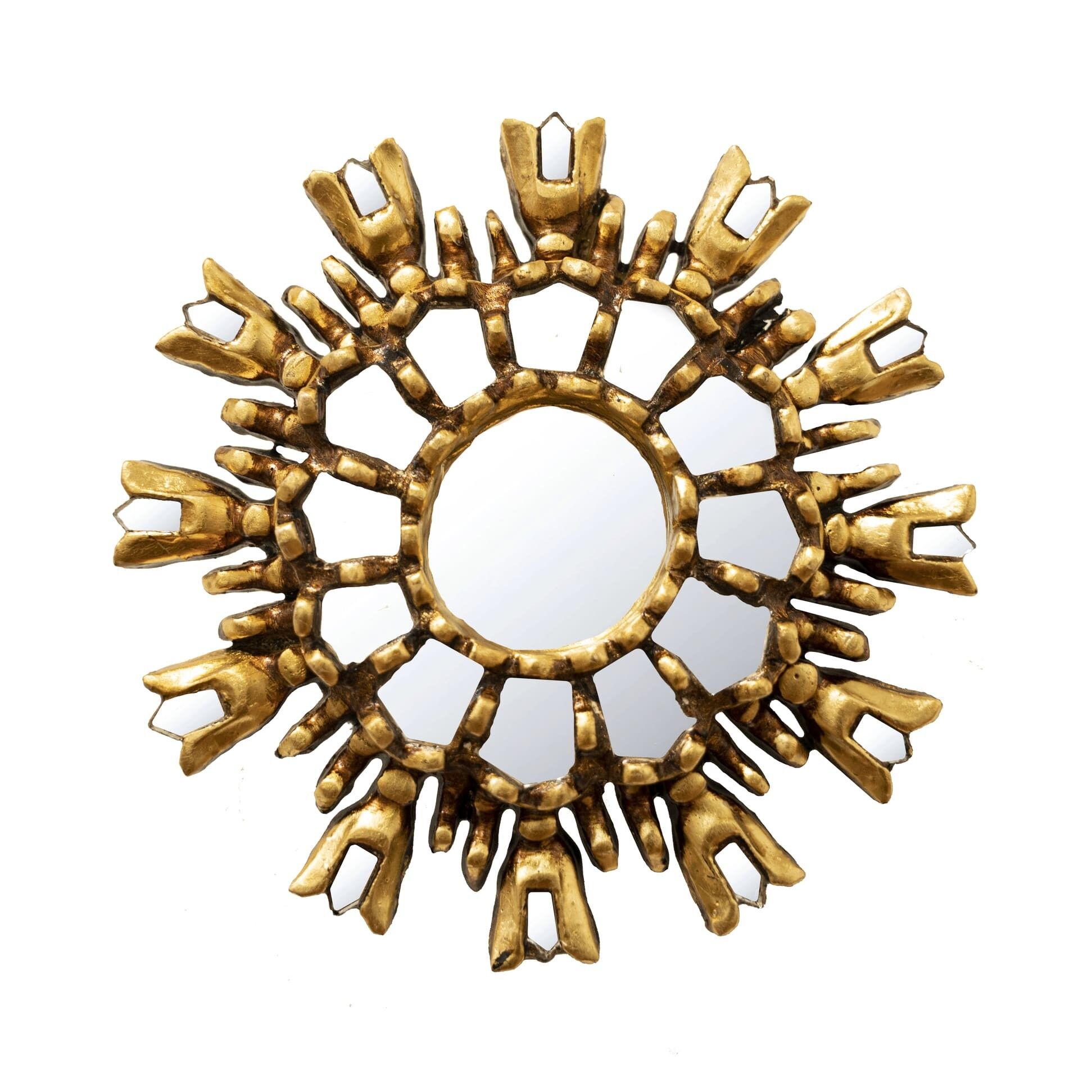 Specchio Tulipano Dorato