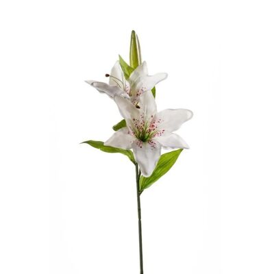 Bouquet de lys 65cm blanc