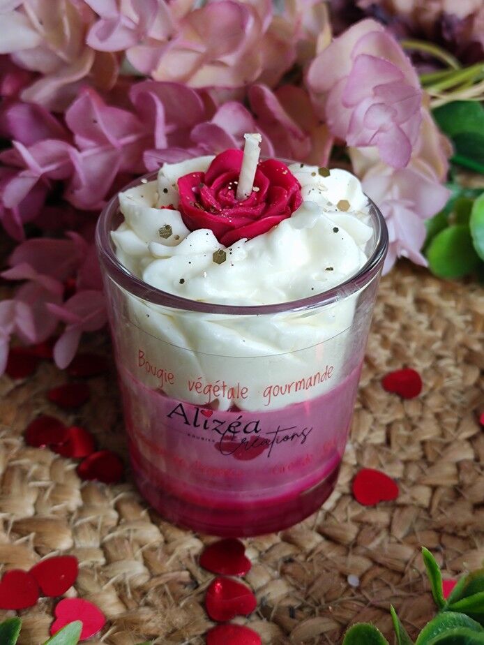 Kerze 80 gr kleine Blume