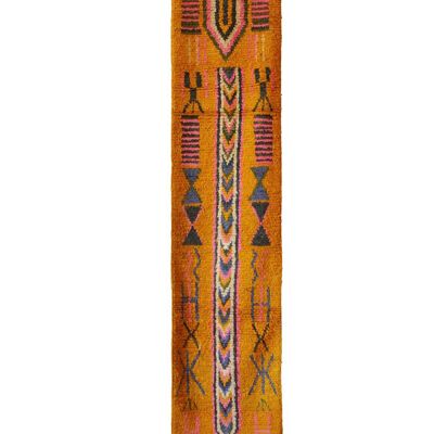 Tappeto berbero marocchino in pura lana 391 x 72 cm