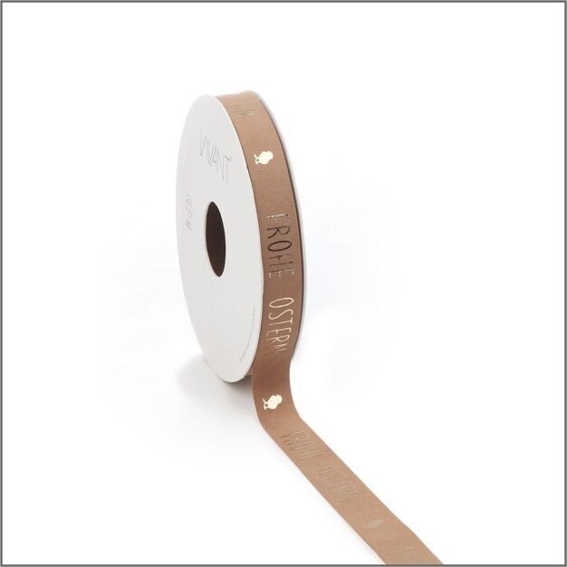 Velvet - Velvet ribbon - Frohe Ostern - Brandy