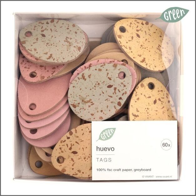 Osteranhänger - Etiketten - Ei - 60 Stk