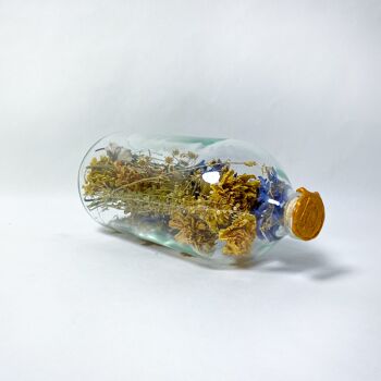 Fleurs séchées en verre Harapan 1000 ml de cire d'or jaune 3