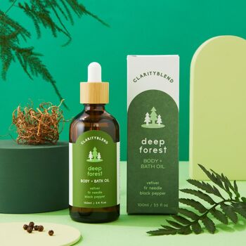 Huile pour le corps et le bain aromathérapie Deep Forest 1
