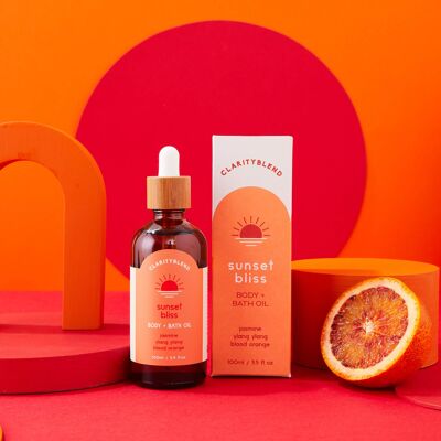 Aceite corporal y de baño de aromaterapia Sunset Bliss