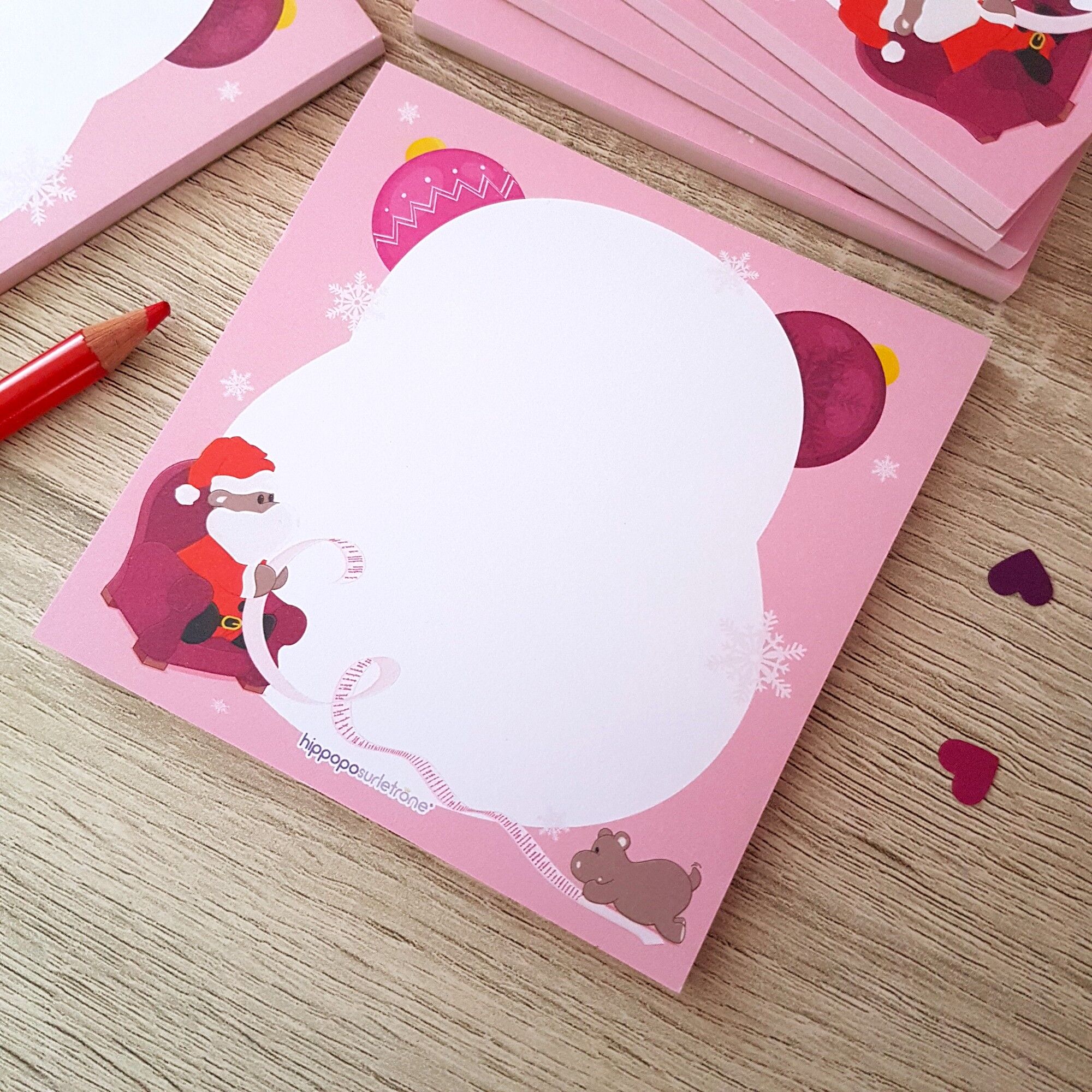 Quadratischer Notizblock A6 – Potams Weihnachten