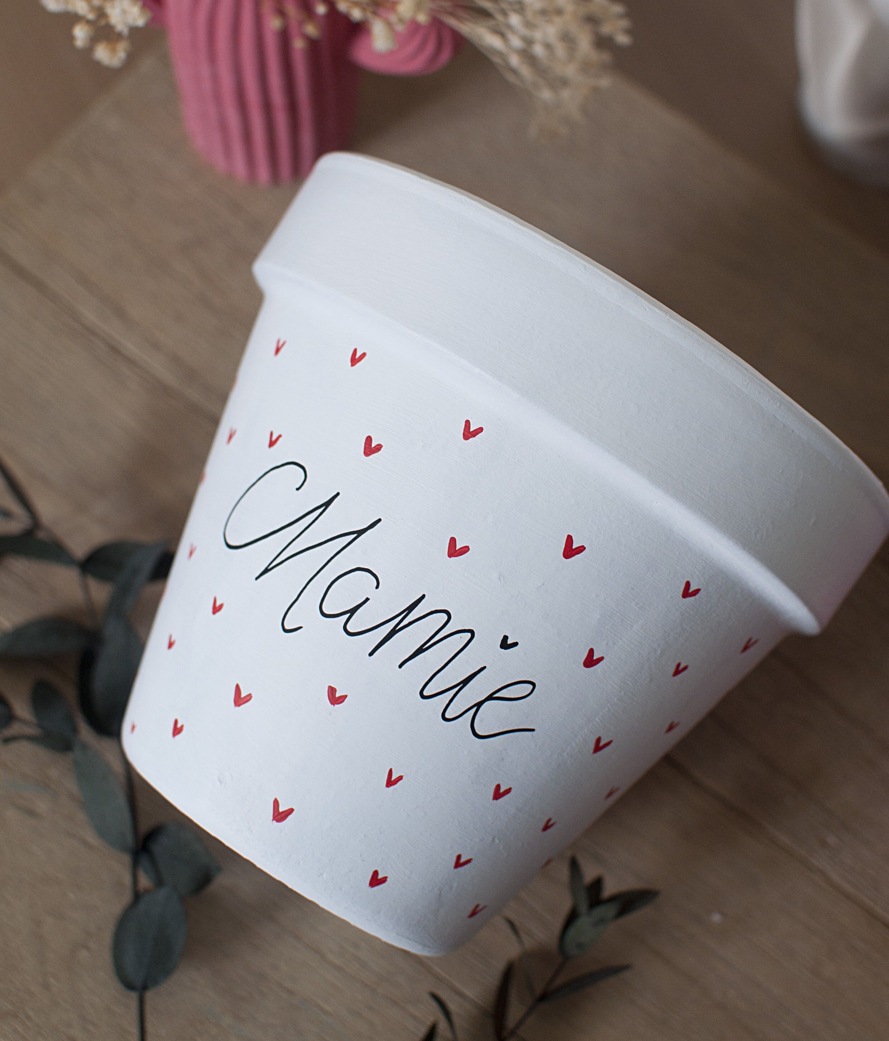 Coprivaso/vaso in terracotta personalizzato: Nonna <3 [Regalo per la nonna - Festa della nonna]