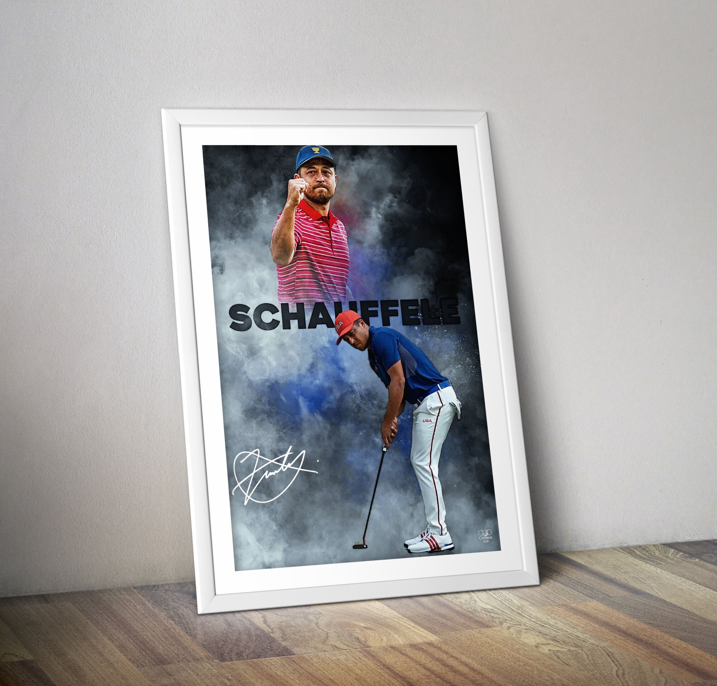 Xander Schauffele Poster Amerikanischer Golfer I Golfplakat