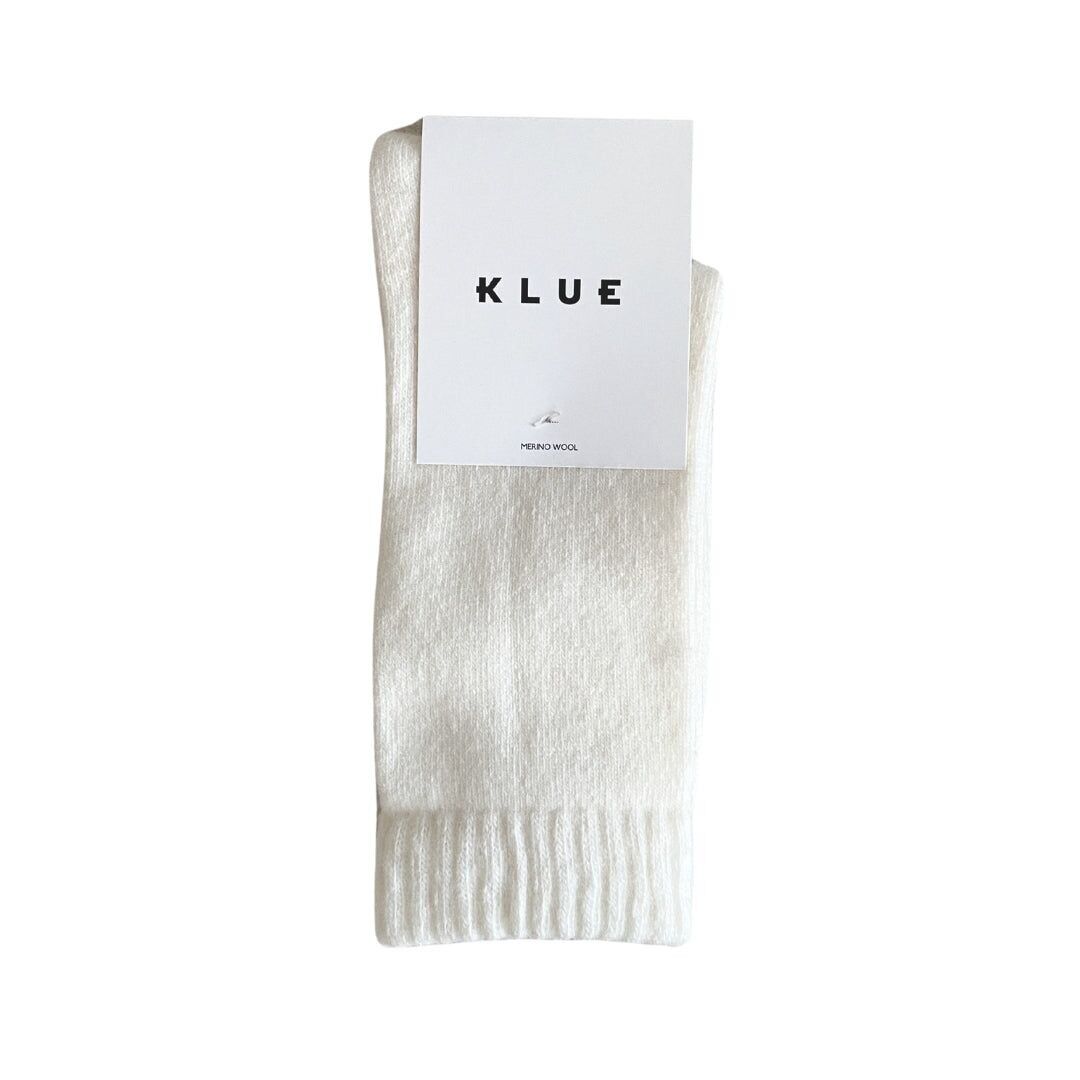 KLUE Socken aus Merinowolle mit Bündchen | Weiß