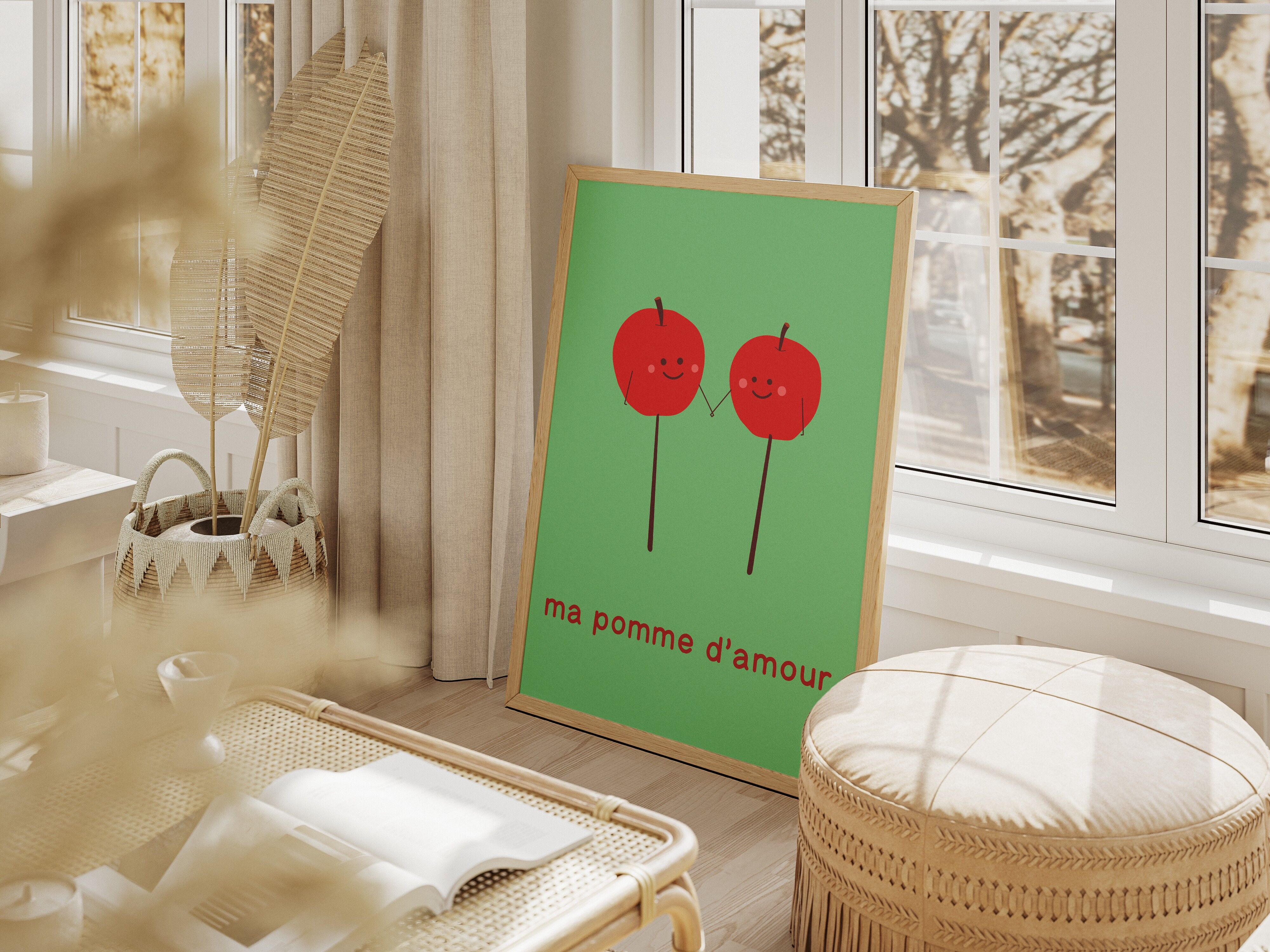 Illustrazione di amore La mia mela candita