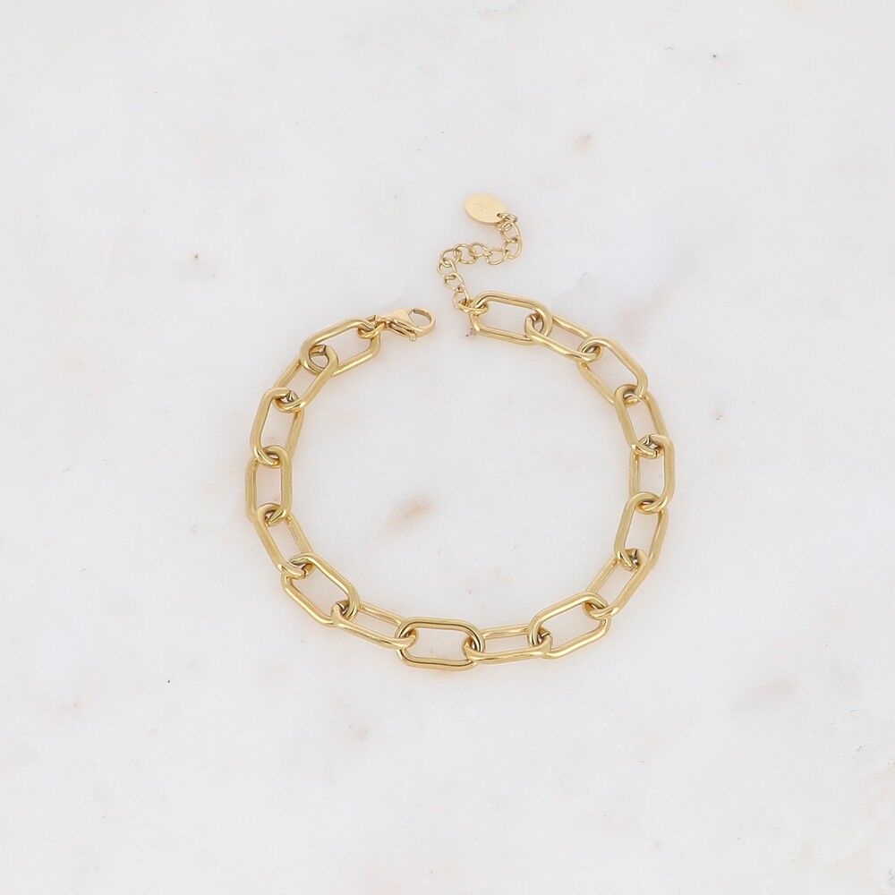 Bracciale - maglie ovali 17,5+3CM