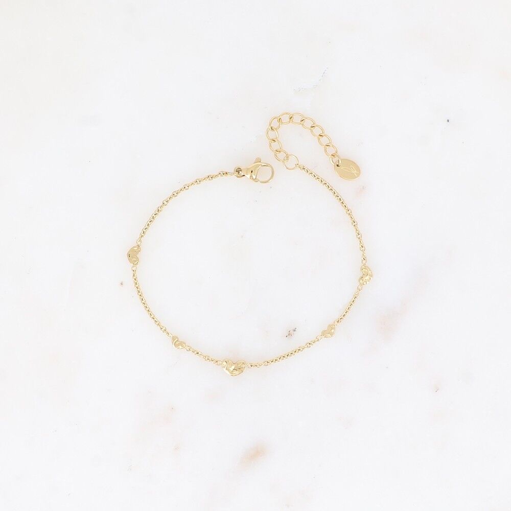 Bracciale Gamse - piccoli cuori testurizzati