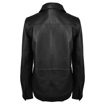 Chaqueta de cuero para mujer Zerimar | Chaqueta de cuero élégante | Chaqueta de mujer | Chaqueta de invierno | Chaqueta casual de mujer - Negro 2