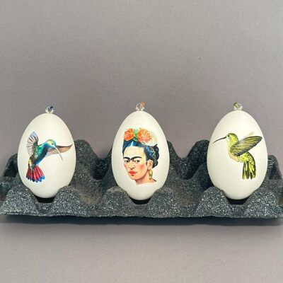 Frida & Colibris (Partie 1), lot de 3 œufs d'oie