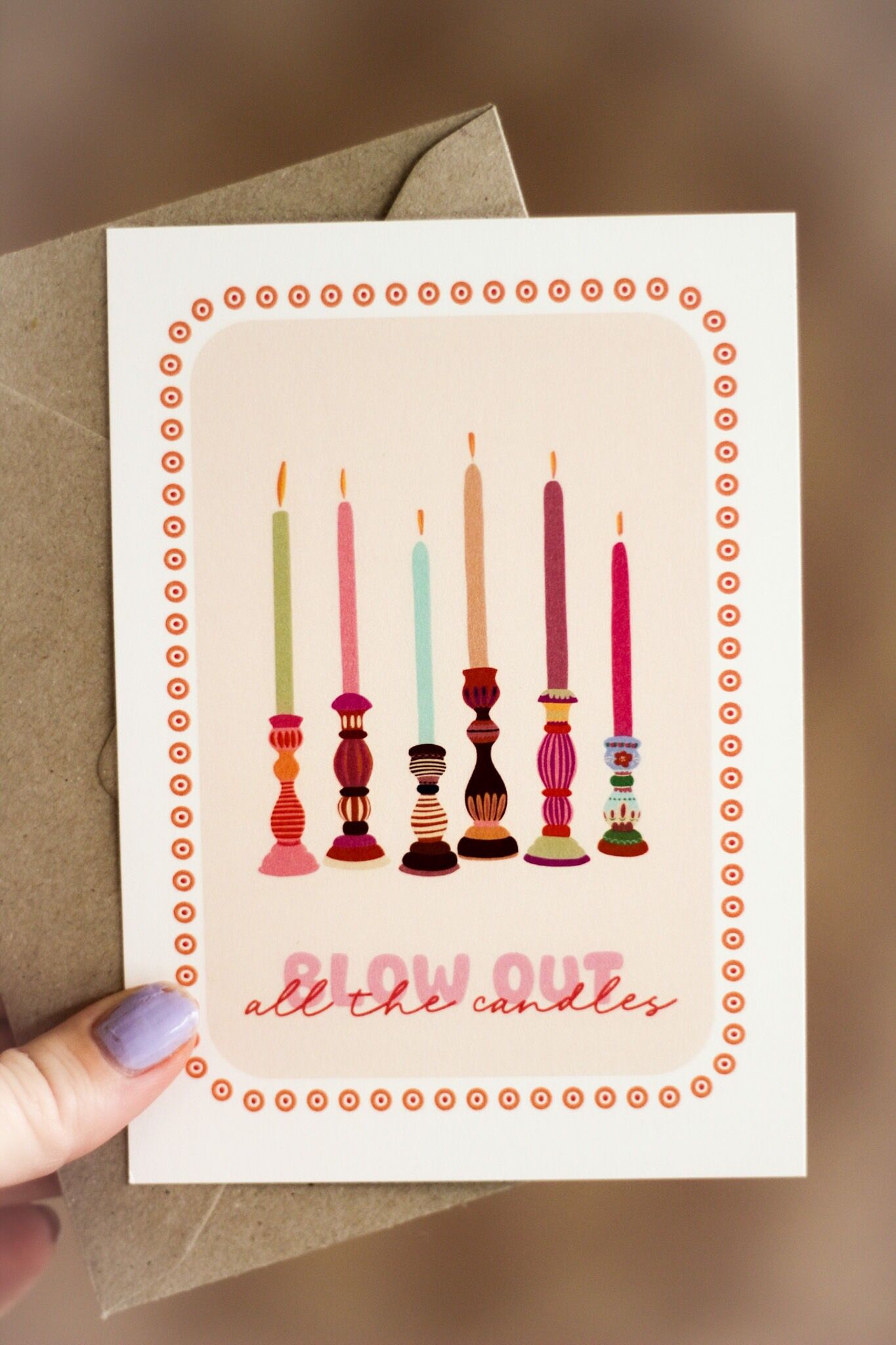 Tarjeta de felicitación | Apaga todas las velas