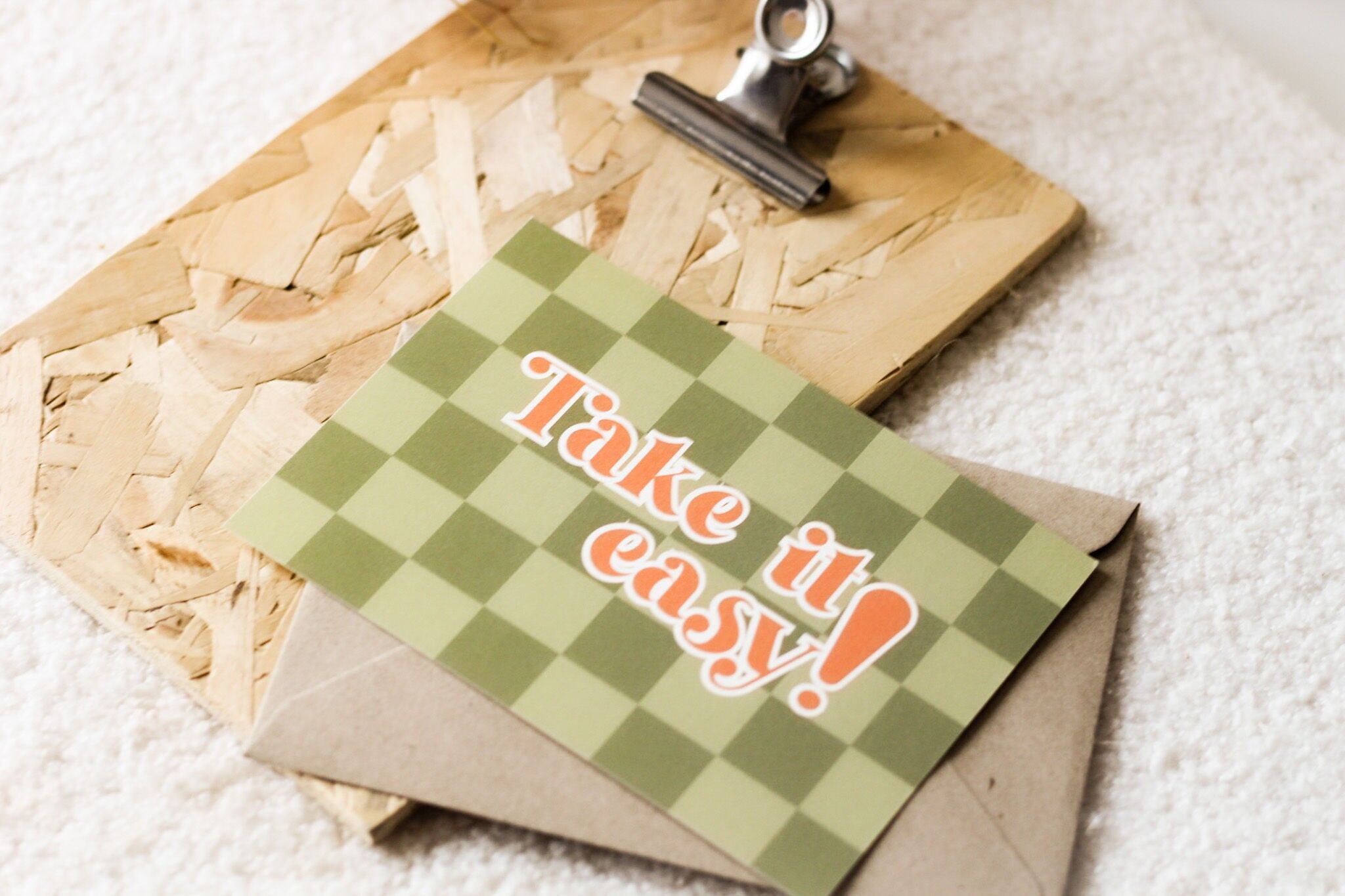 Tarjeta de felicitación | Tómalo con calma