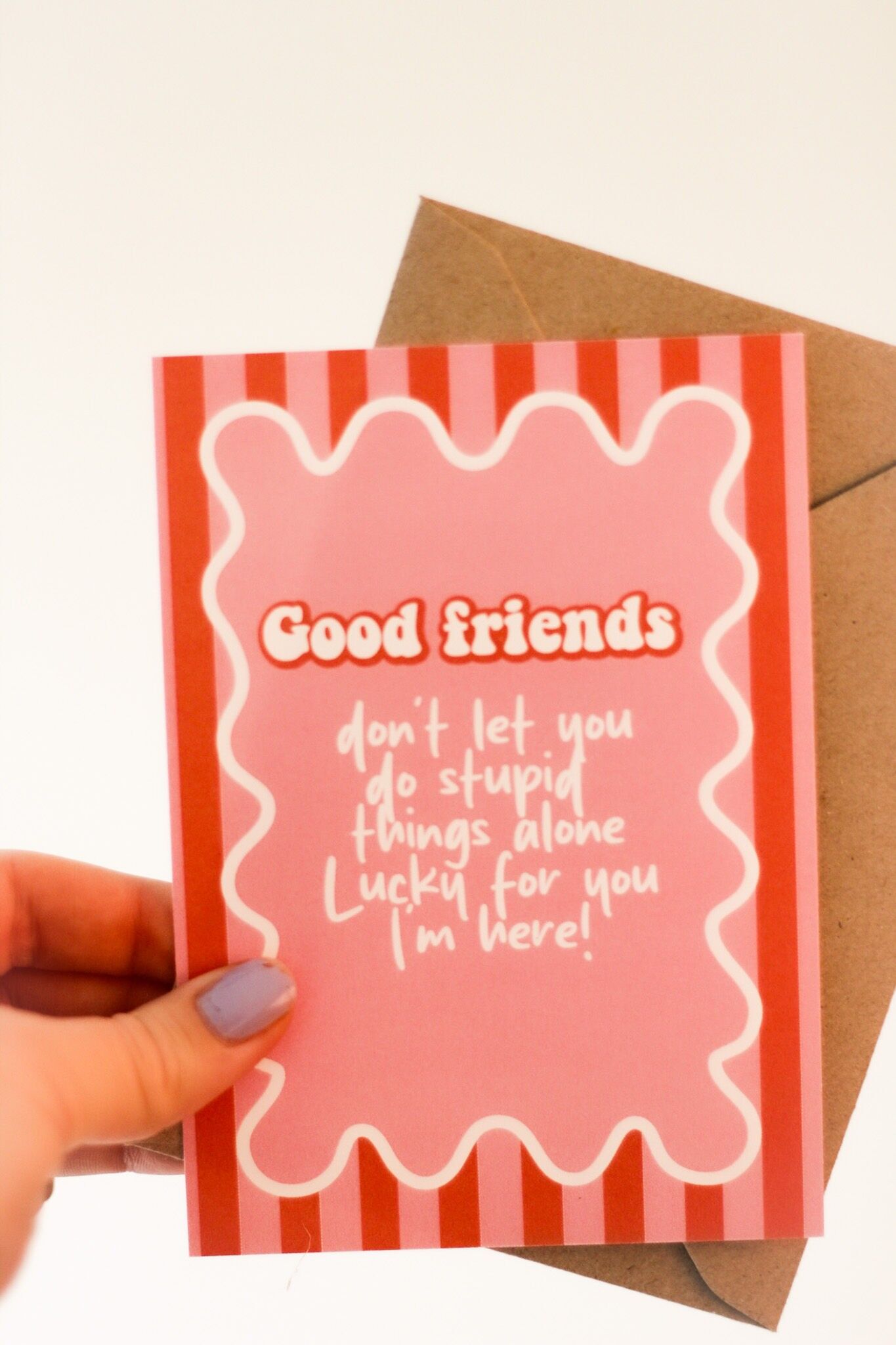 Tarjeta de felicitación | buenos amigos