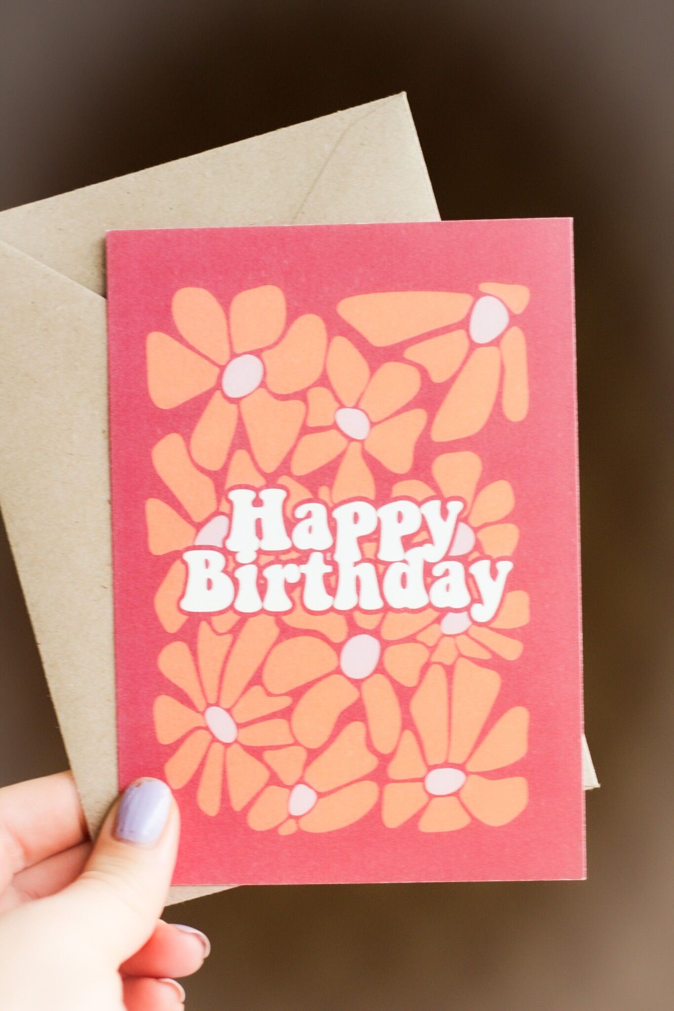 Biglietto di auguri | Fiori di buon compleanno