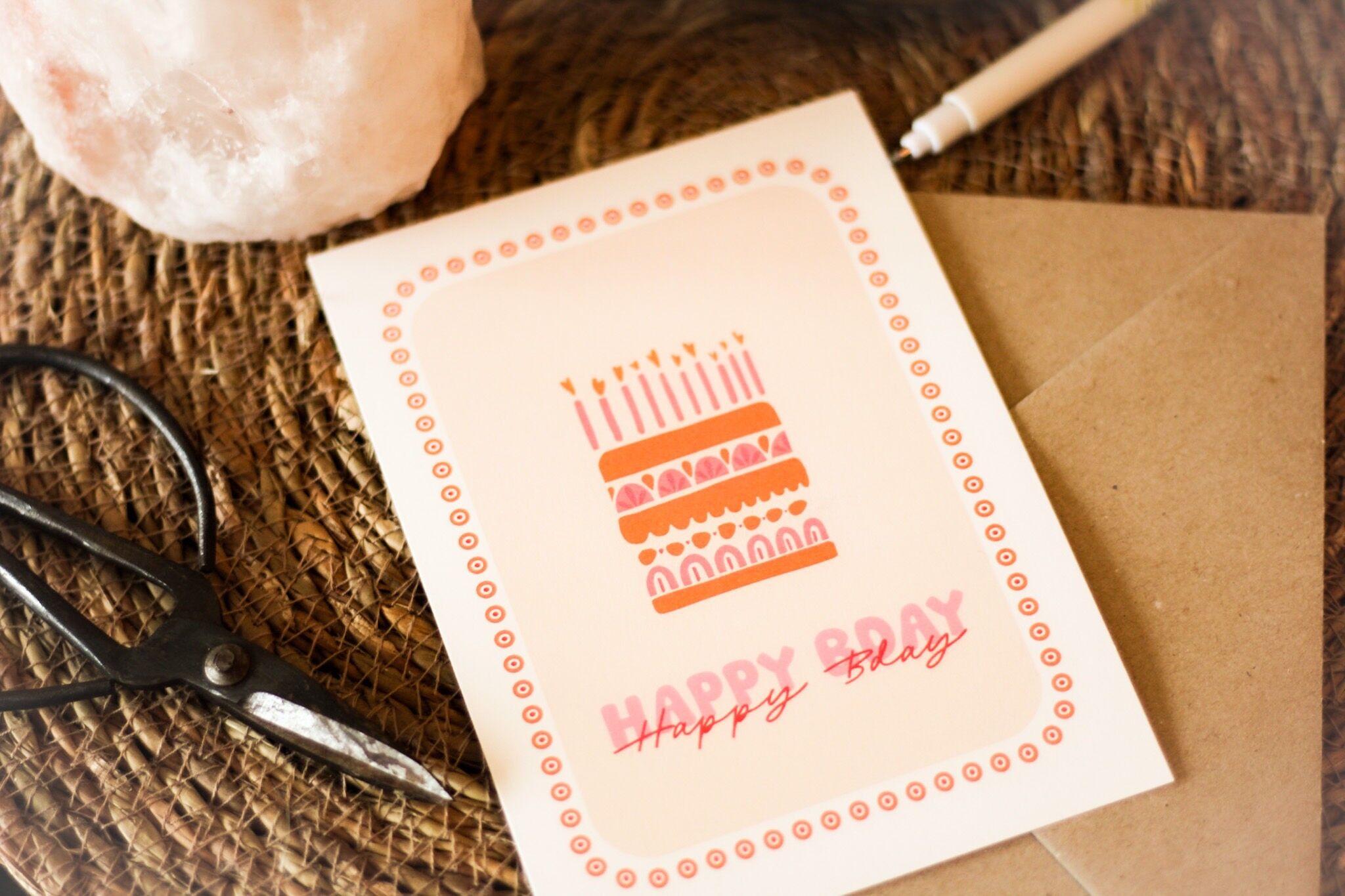 Biglietto d'auguri | Torta di buon compleanno