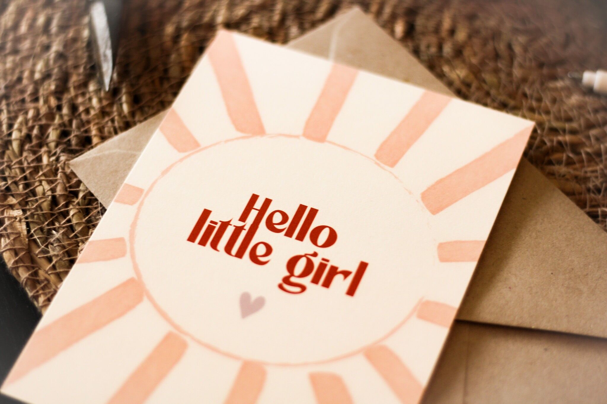 Biglietto d'auguri | Ciao ragazzina