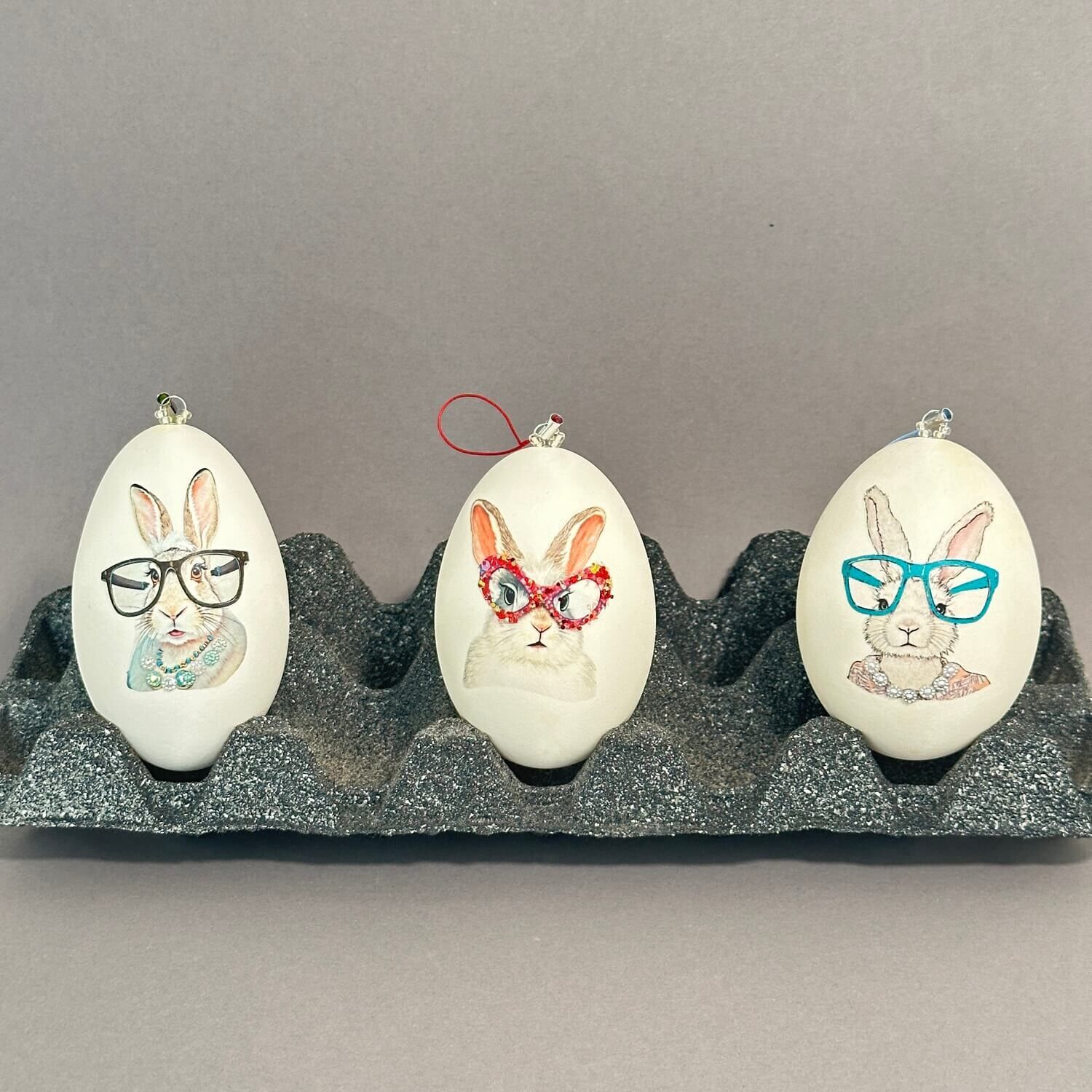 Iris Rabbits, 3er Set Gänseeier