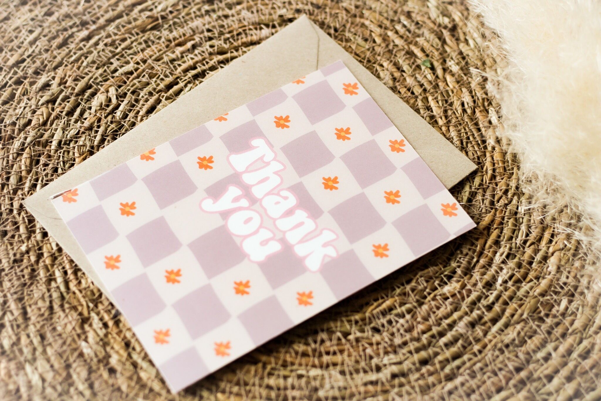 Biglietto d'auguri | Grazie griglia