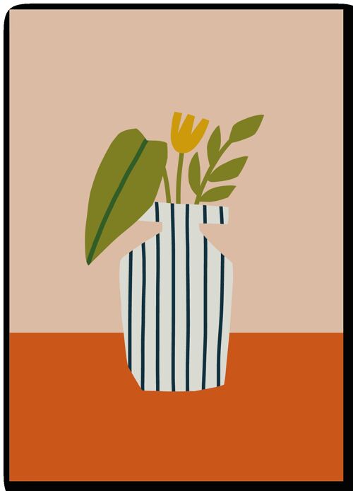 Greeting card | Vaas bloemen