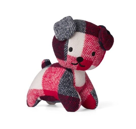 Peluche de cuadritos de perro Snuffie de Miffy & Friends de 21 cm