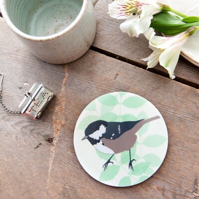 Posavasos Coal Tit Coaster Posavasos Sencillo