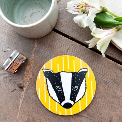 Badger Coasters sous-verre simple