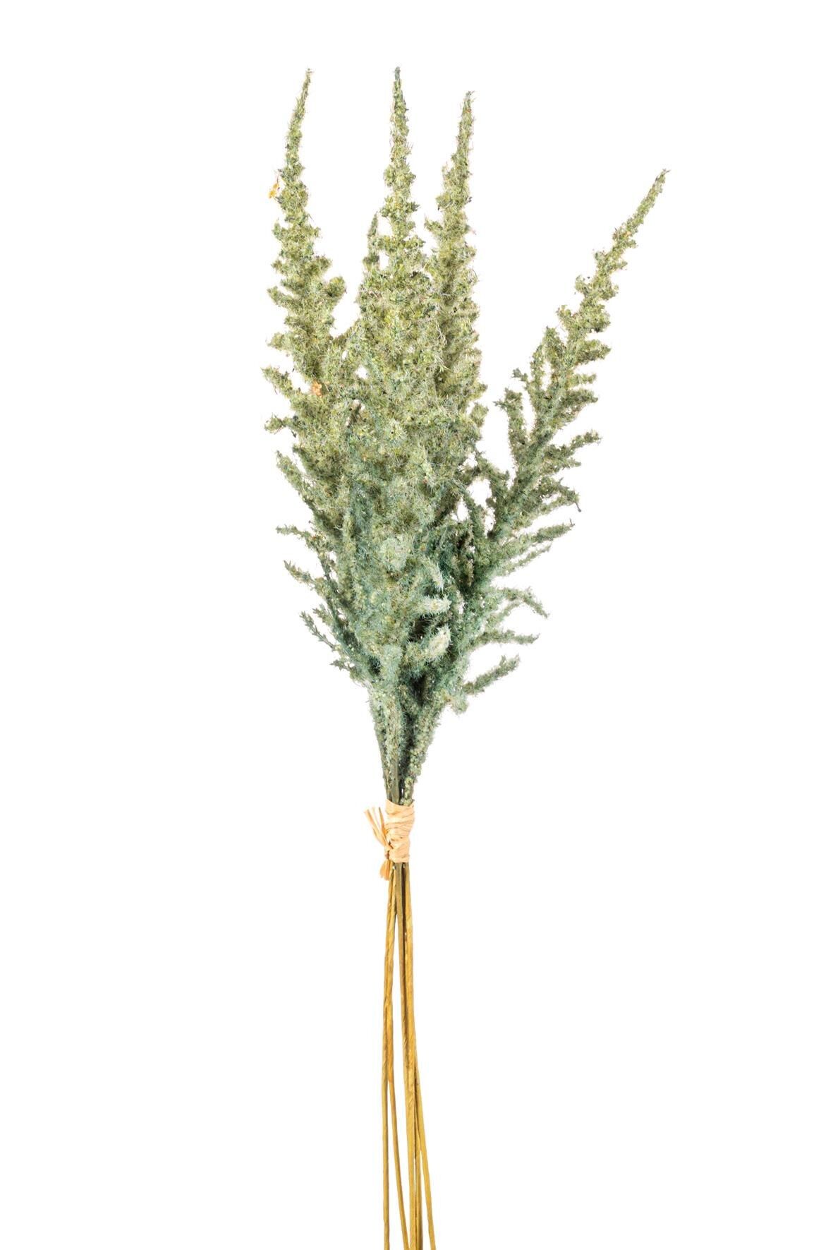 Künstlicher Blumenstrauß Seidenblumen FLOCKING ASTILBE BOUQUET GREEN