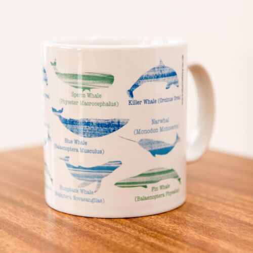 Whale Print Ceramic Mug